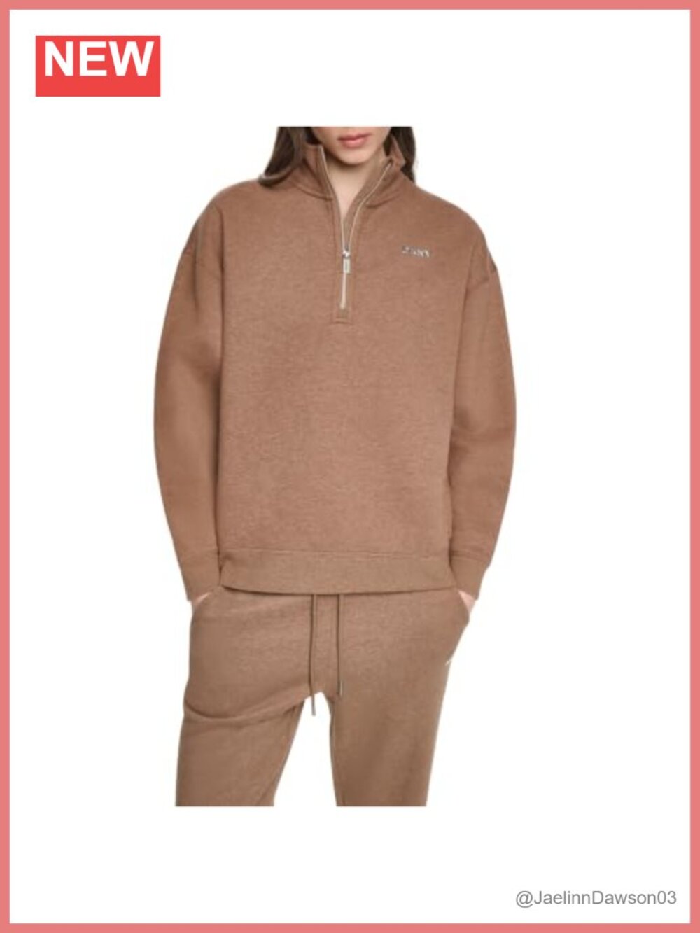 Metallic Bubble Logo 1/4 Zip Relaxed Pullover Sweatshirt
